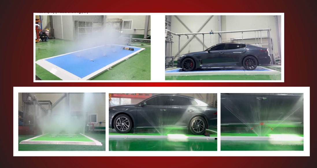 EV Fire Spread Prevention System Operating